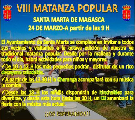 Imagen VIII MATANZA POPULAR SANTA MARTA DE MAGASCA - 24 MARZO 9:00 HORAS